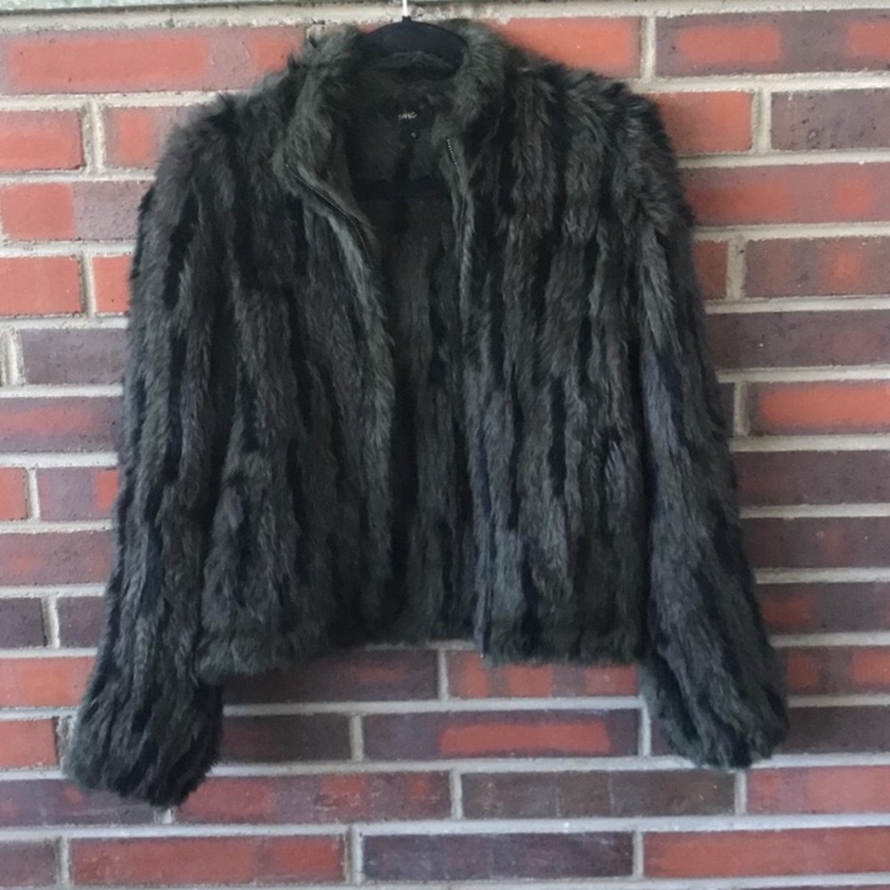 June Rabbit Fur Bomber